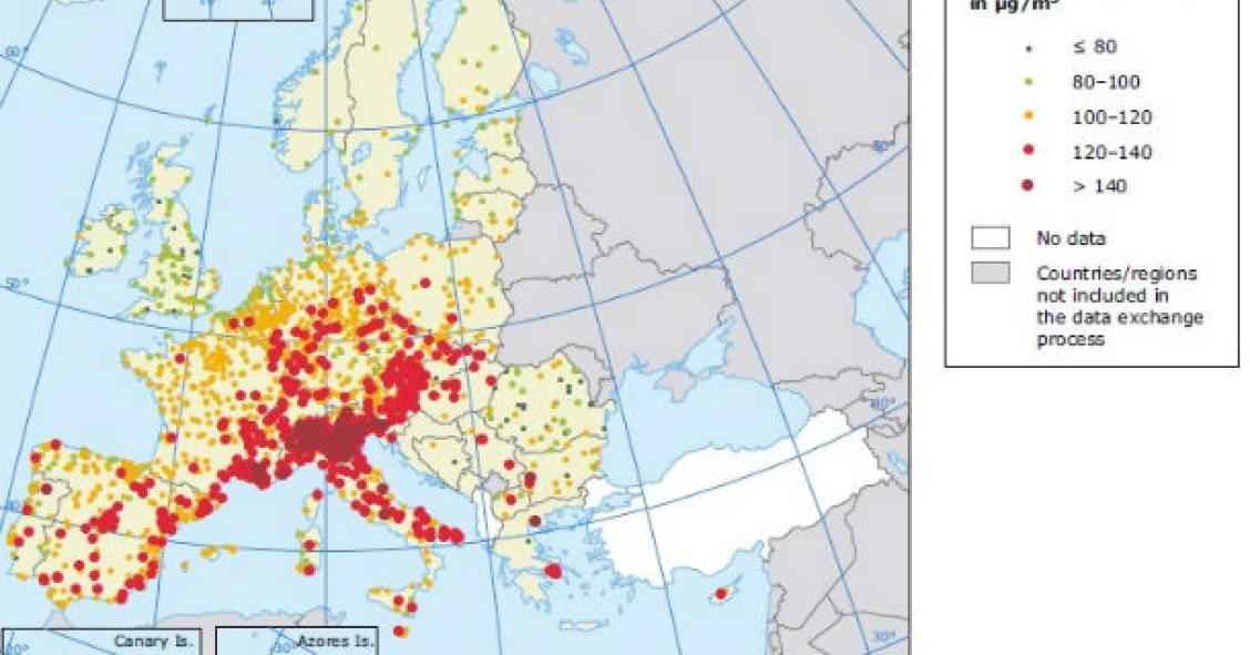 radiografia do dia: qualidade do ar nos países europeus 