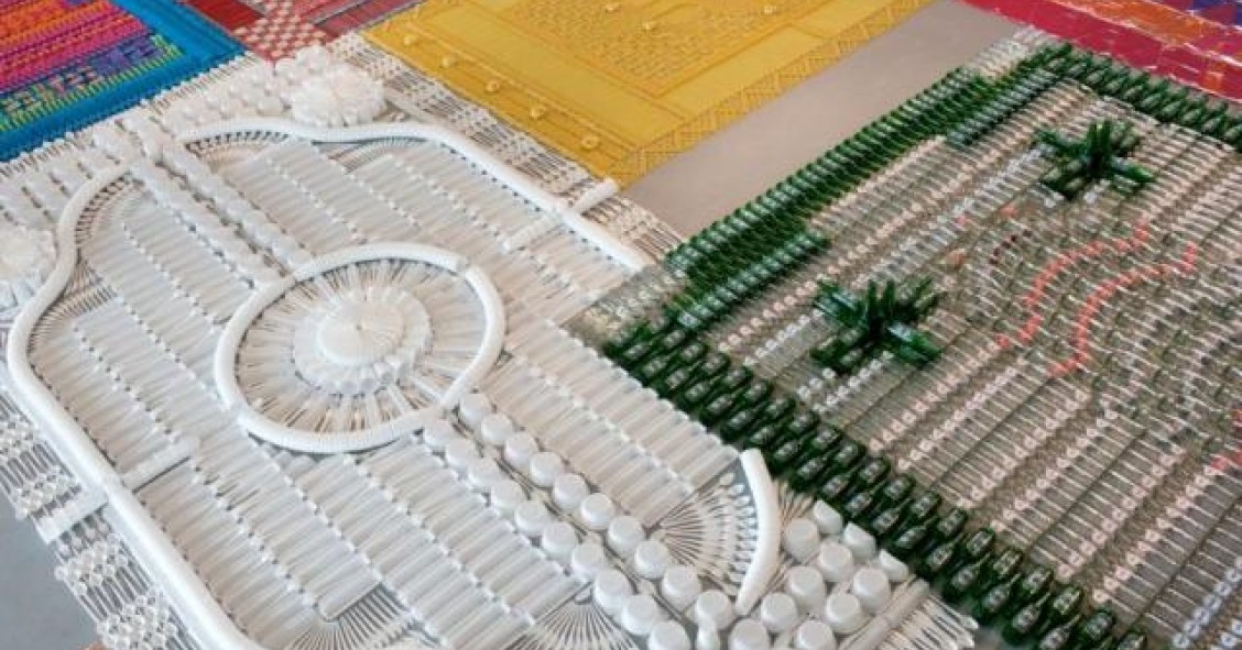 Ideias de decoração: tapetes mágicos feitos com materiais reciclados (fotos) 
