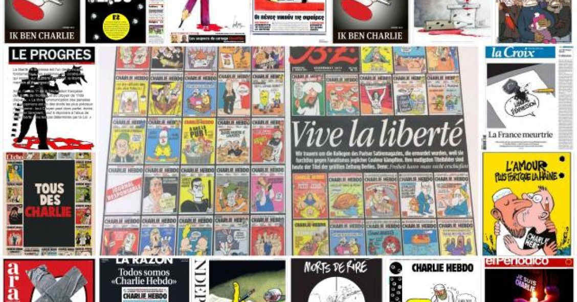 A tragédia do semanário Charlie Hebdo em 17 capas-homenagem da imprensa mundial (fotos)