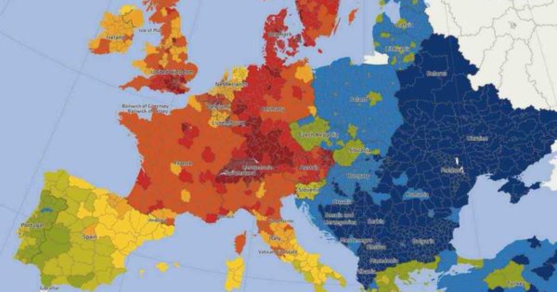 Radiografia do dia: Poder de compra dos países europeus