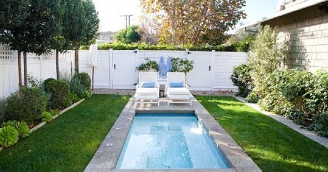 Ideias de decoração: Como ter uma piscina num jardim pequeno (fotos) 