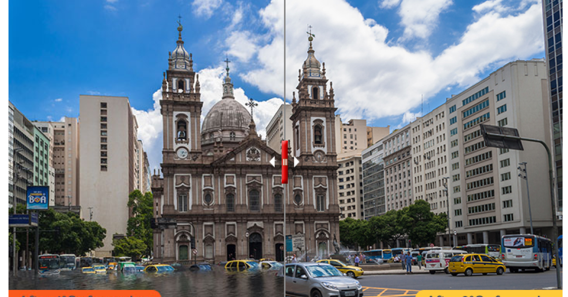 Antes e depois: assim ficarão as grandes cidades com a subida do nível da água do mar 