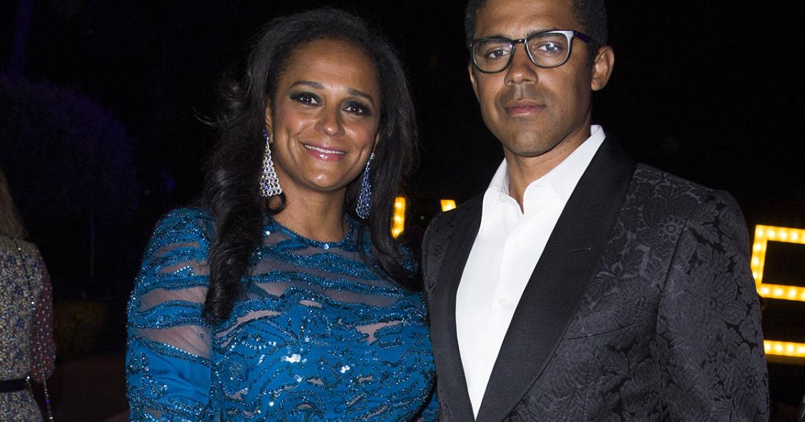 A empresária angolana Isabel dos Santos com o marido Sindika Dokolo