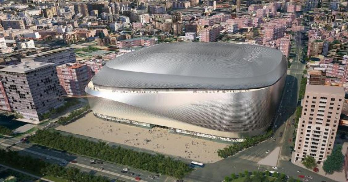 Maqueta da remodelação do Santiago Bernabéu, apresentada em 2014 (Foto: Cinco Días).