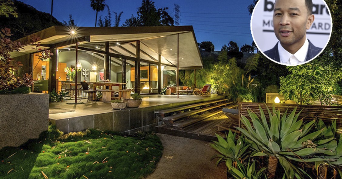O cantor John Legend vende a sua fabulosa casa-jardim em Hollywood