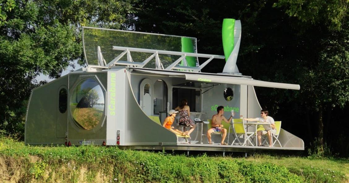 Uma casa do século XXI: a primeira caravana que gira 360 graus para obter energia solar