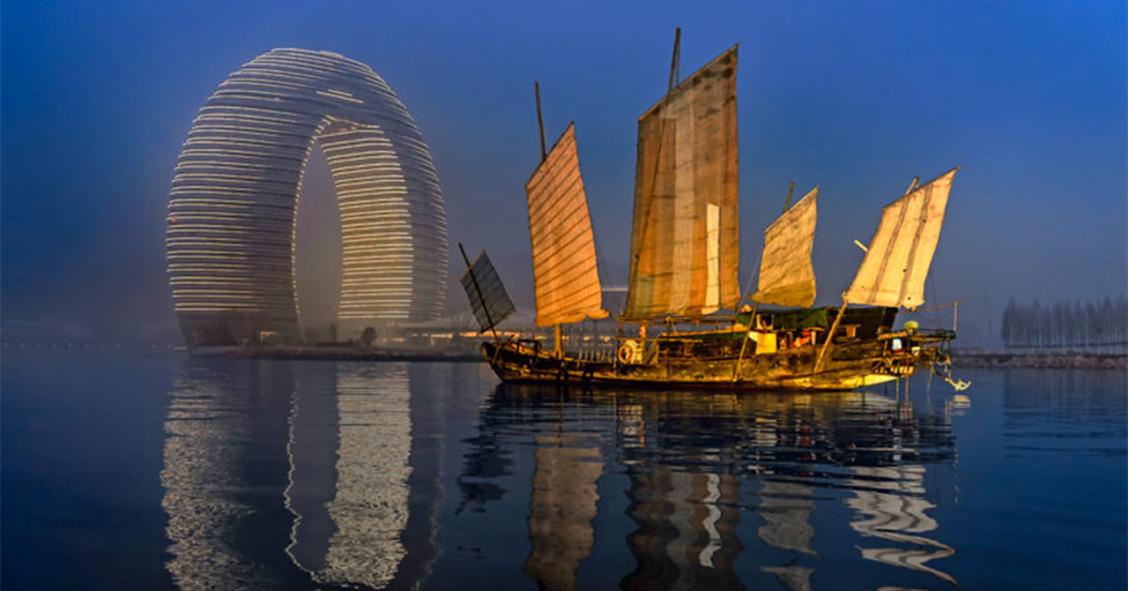 O hotel ferradura fica na China