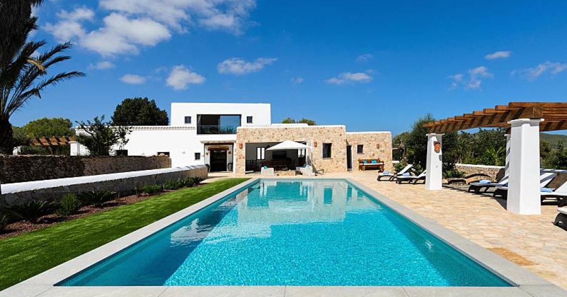 Uma casa típica de Ibiza