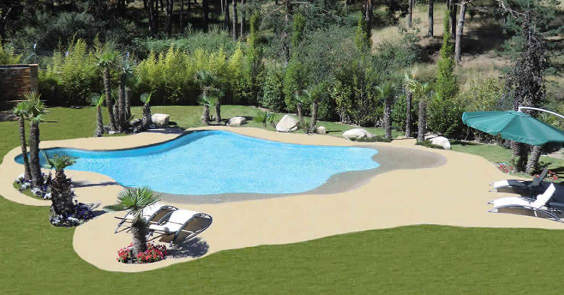 Piscina ou praia? Agora já é possível ter o 2 em 1, no jardim de casa...