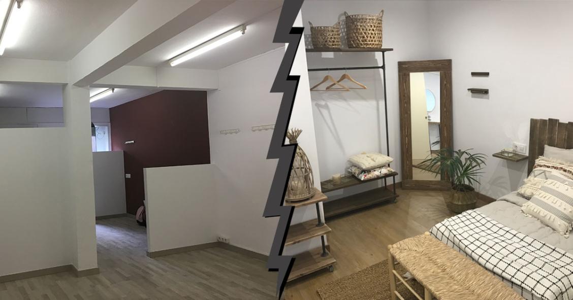 Lojas convertidas em habitação