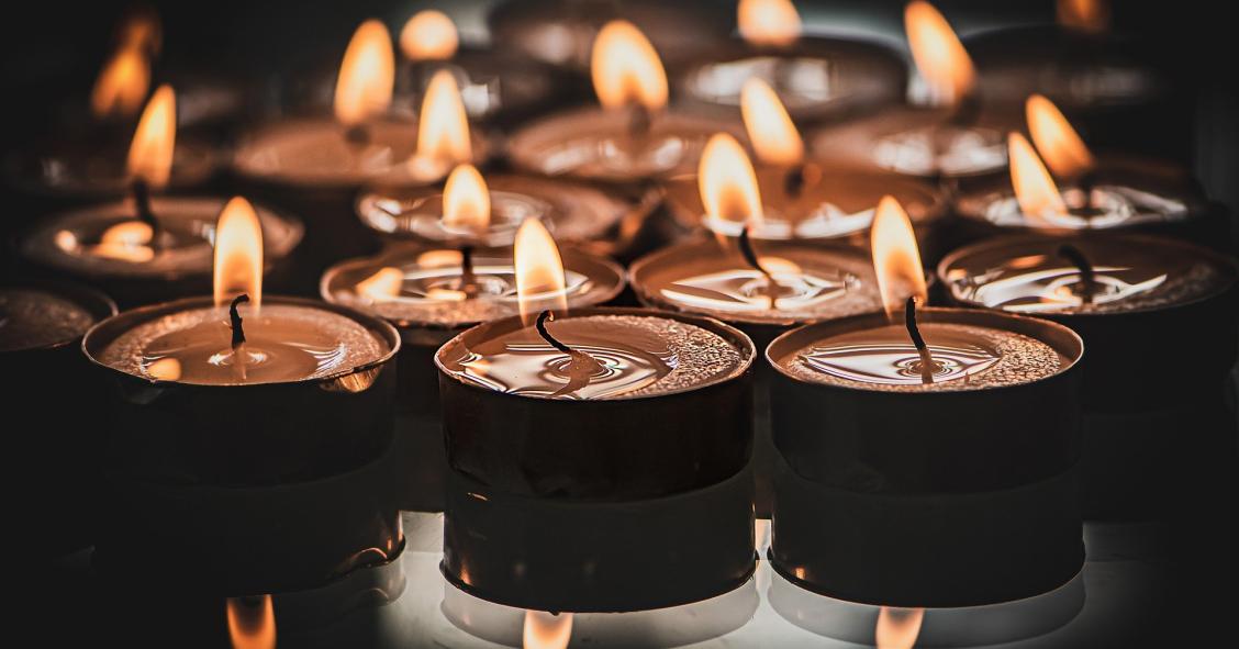 Aquecer a casa com velas