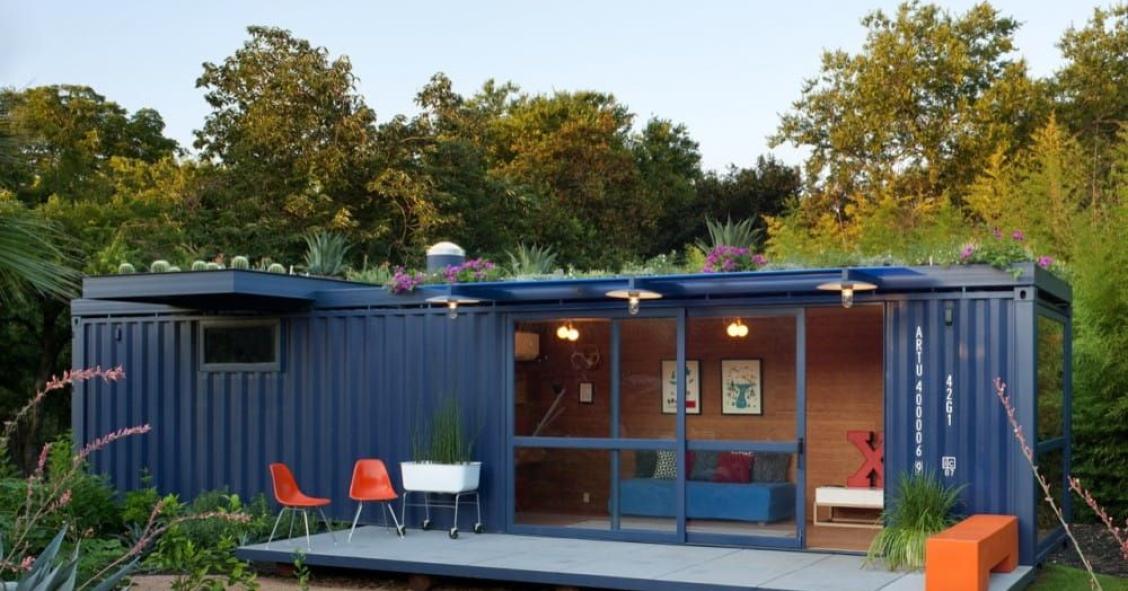 casas feitas de contentores