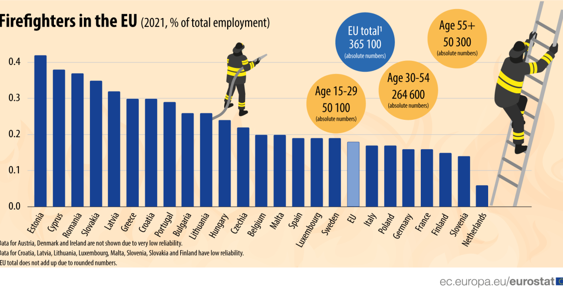 Incêndios: Portugal é o 8º país da UE com mais bombeiros profissionais