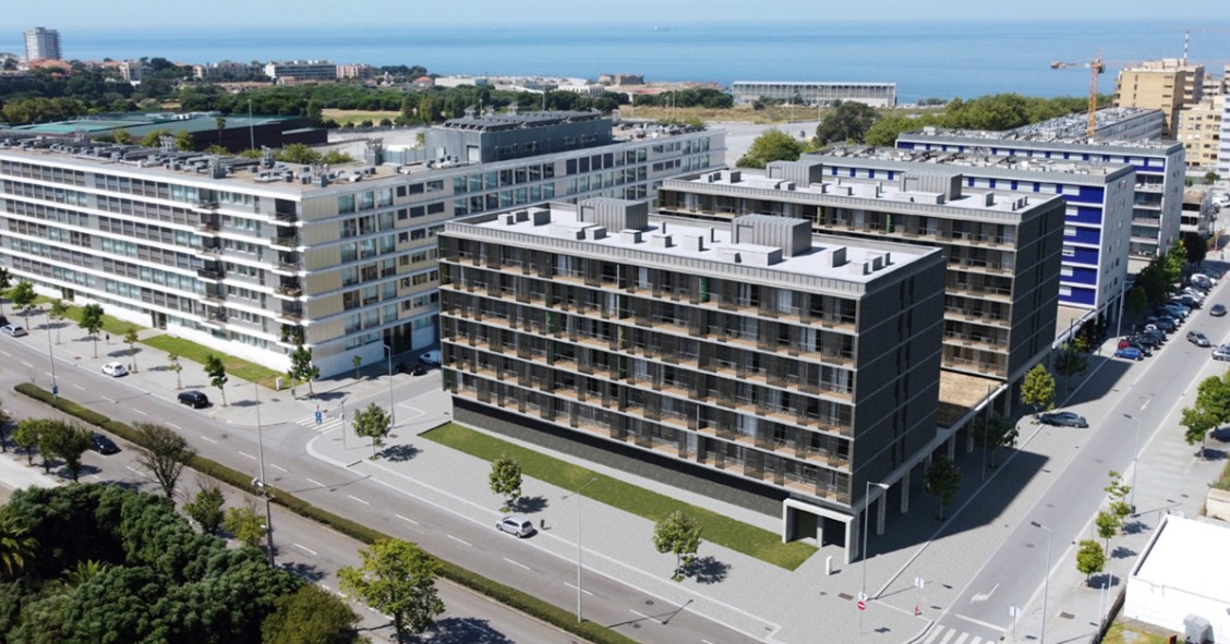 Casas de nova construção no Porto