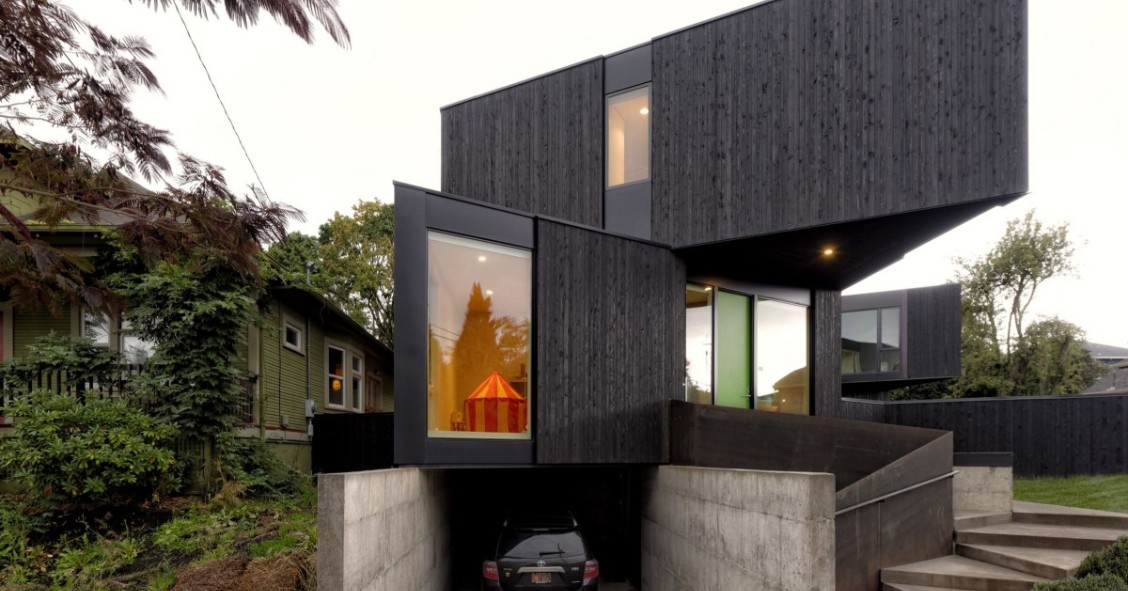 Esta incrível casa pré-fabricada de design foi instalada num único dia