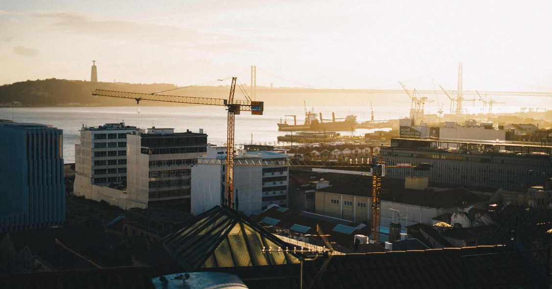 Construção de casas em Lisboa