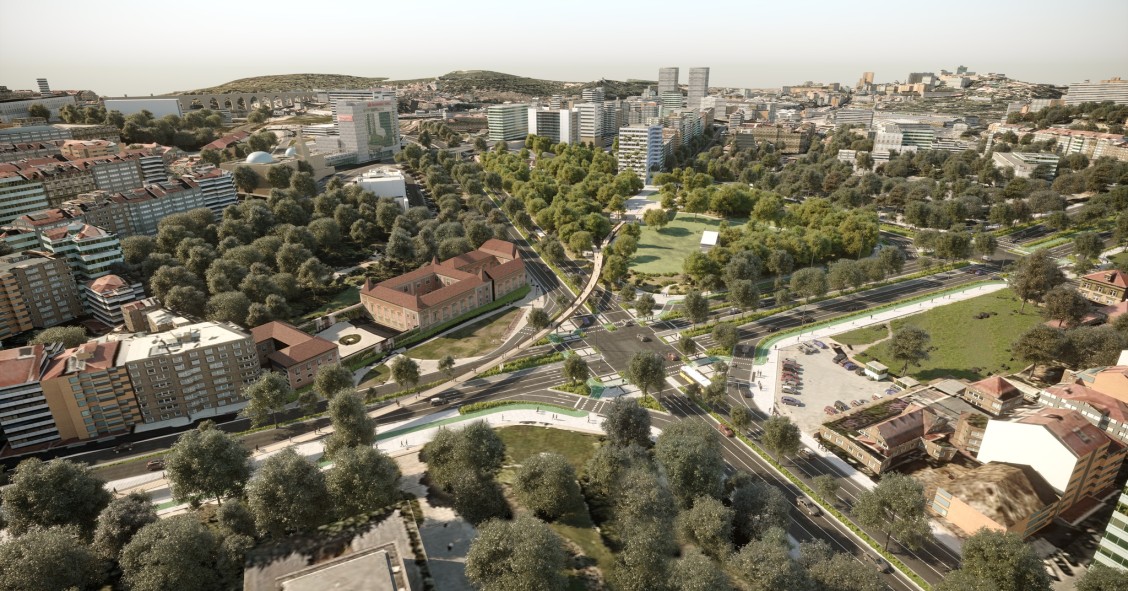 Praça de Espanha em Lisboa