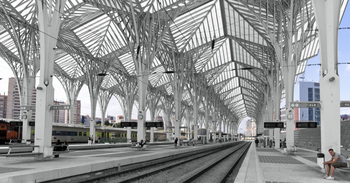 Obras na Gare do Oriente