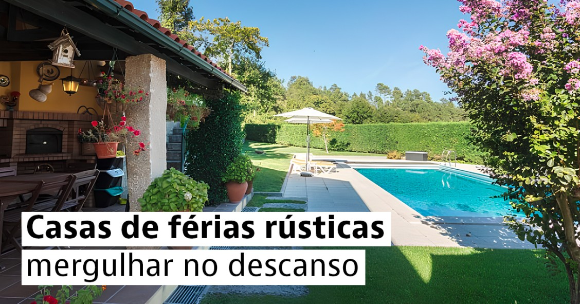 Casas de férias rurais com piscina 