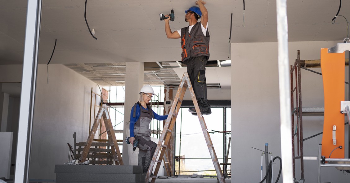 Construção de casas com apoio do PRR