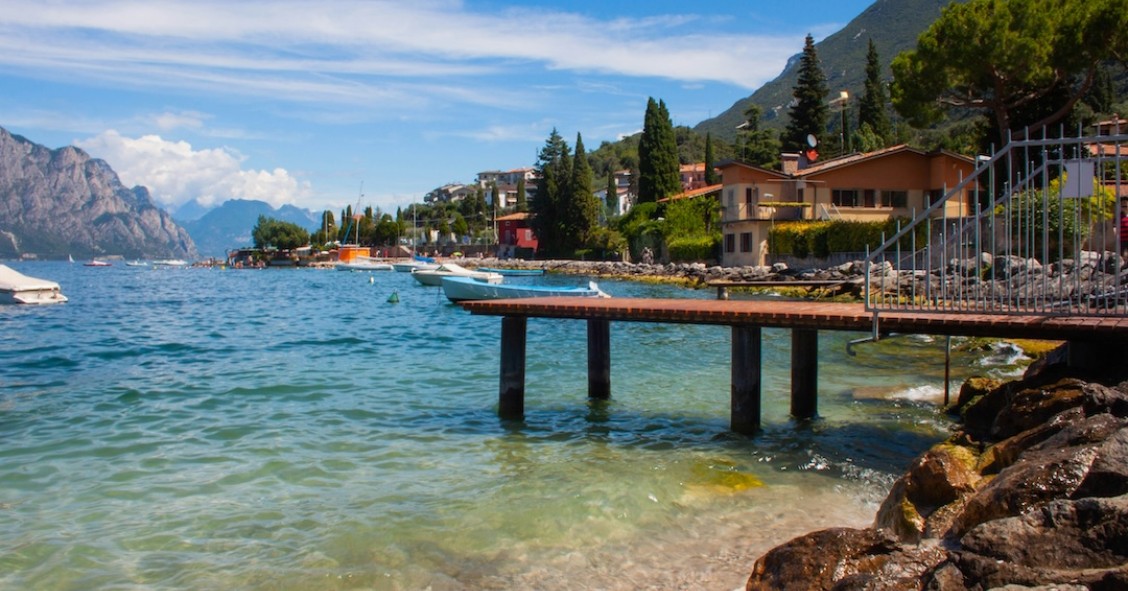 praia no Lago di Garda