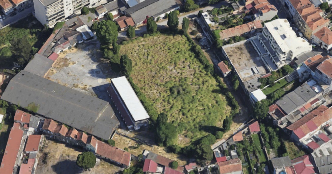 Construção de casas no Porto