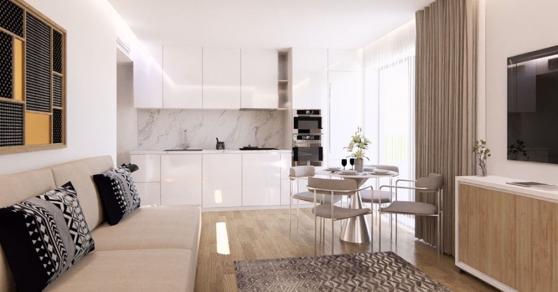 Casas novas à venda com linhas modernas