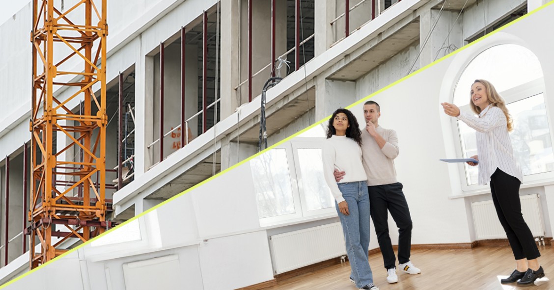 Construção e venda de casas novas