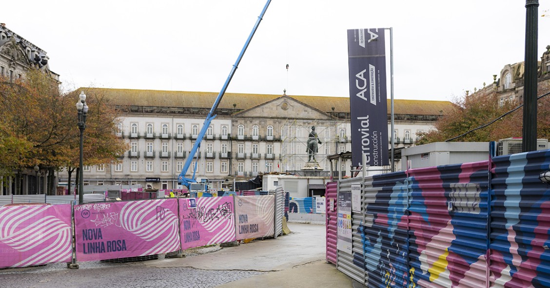 Obras na linha Rosa do Metro do Porto