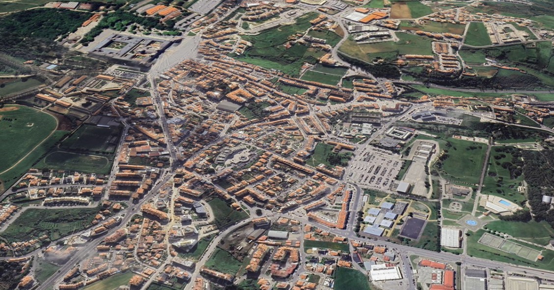 Vista aérea de Mafra