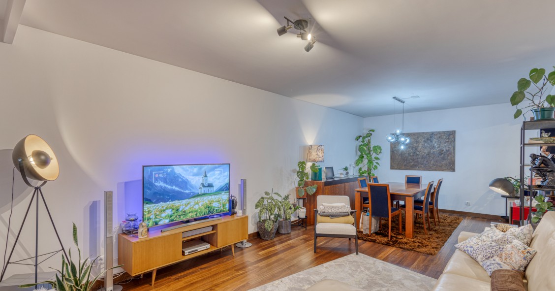 sala moderna com leds