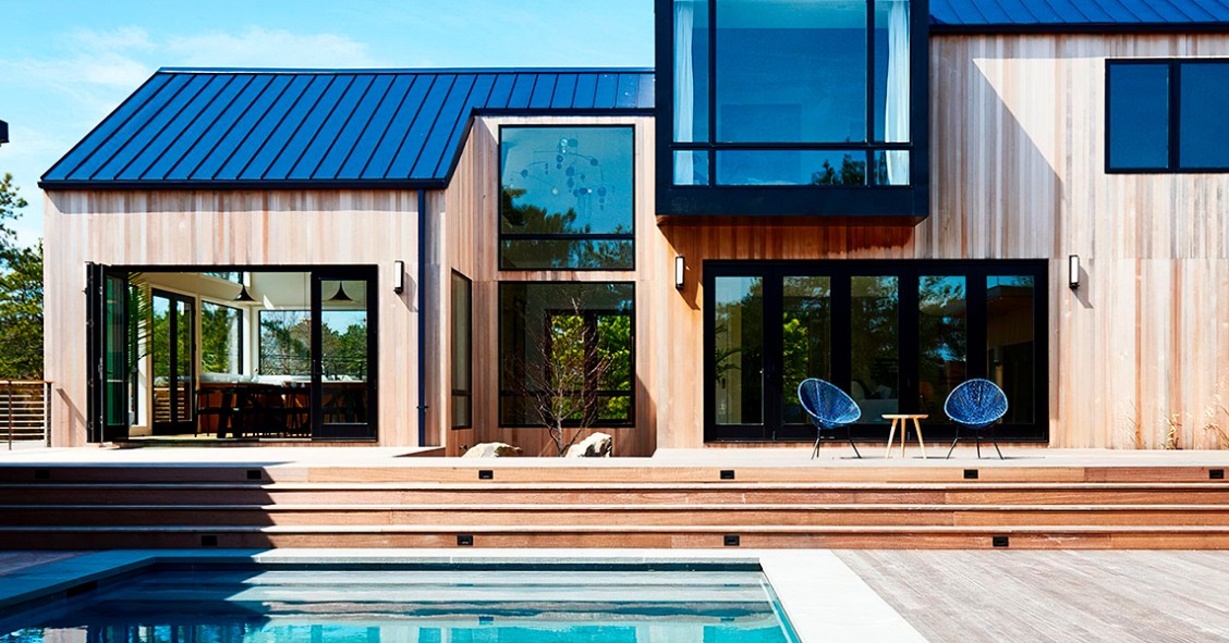 Casas pré-fabricadas com piscina