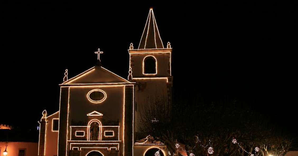 Christmas lights Obidos 2025