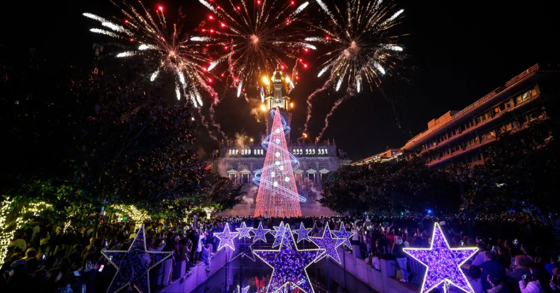 Luzes de Natal no Porto
