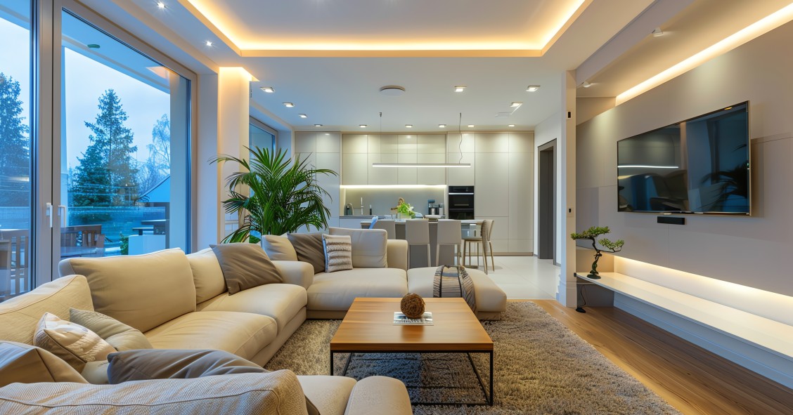 luz artificial no inverno