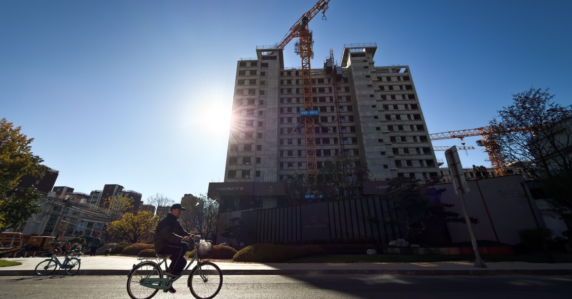 Construção de casas na China