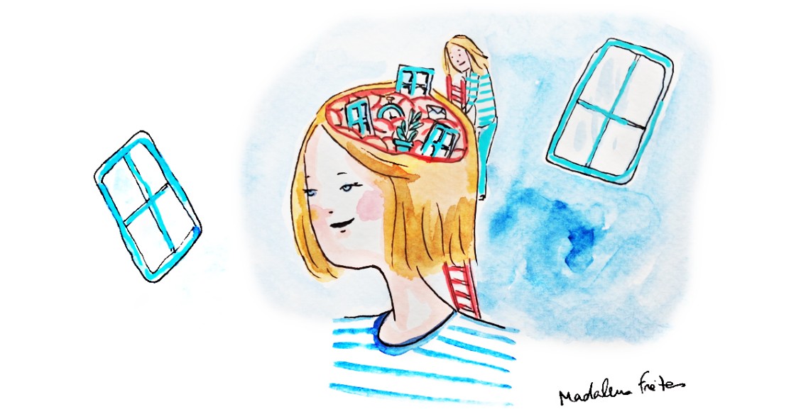 a casa e o cérebro da mulher