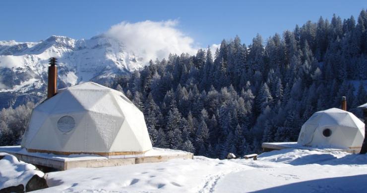 whitepod resort: paraíso ecológico com pistas privadas de esqui