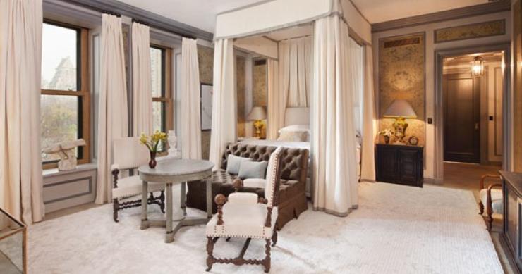 quarto principal da suite astor do hotel plaza, em nova iorque a casa para arrendar mais cara de nova iorque (fotos)