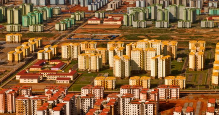 vista parcial da cidade de kilamba kilamba, a cidade-fantasma de luanda