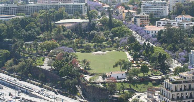 vista panorâmica do parque de santa catarina, no funchal, madeira madeira: câmara quer reconstruir 42 casas destruídas pelo fogo até ao fim do ano