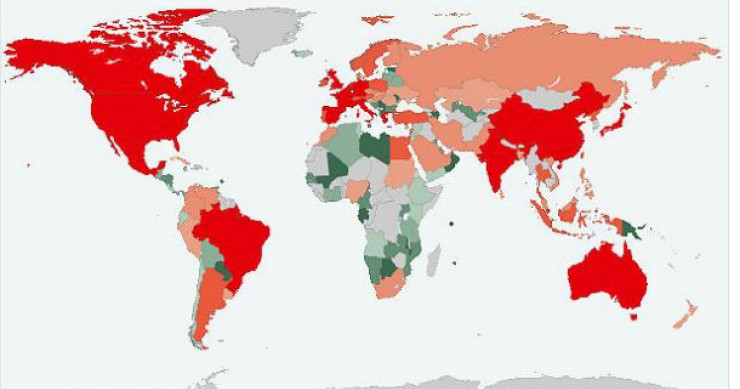 radiografia do dia: mapa da dívida pública mundial