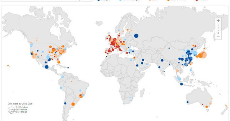 radiografia do dia: comportamento económico das 300 cidades mais importantes do mundo