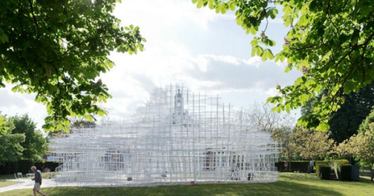 arquitectura: uma nuvem de aço nos jardins de londres (fotos)