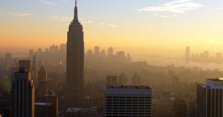 Vista panorâmica de Nova Iorque, nos EUA. EUA: valorização de casas em máximos de 2006