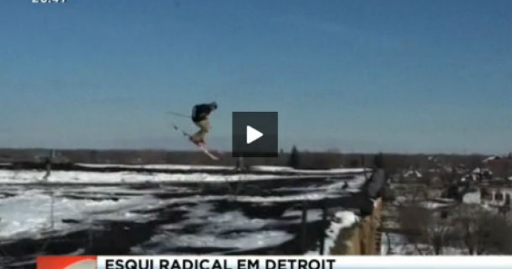 Fazer esqui e parkour numa cidade com mais de 70 mil edifícios abandonados (vídeo)