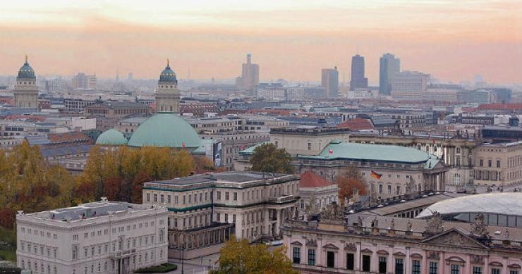 Vista panorâmica de Berlim, capital alemã. Alemanha: Bundesbank estima que preço das casas está sobrevalorizado 25%