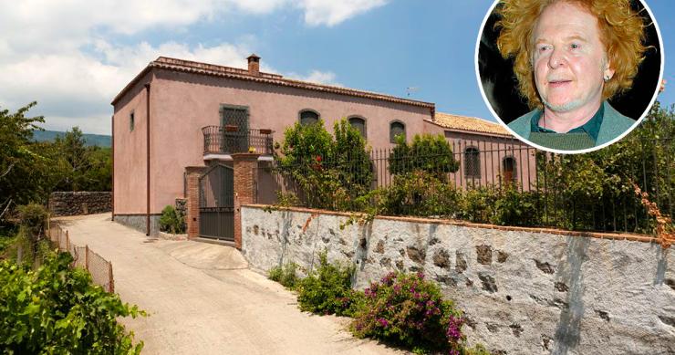 Casa do vocalista dos Simply Red na Sicília está à venda por 650 mil euros 