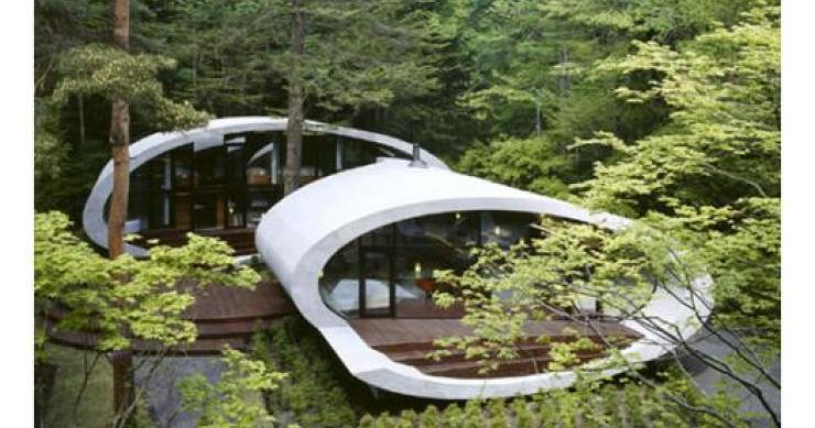 Casas de sonho: Viver numa mansão em forma de concha no Japão (fotos)
