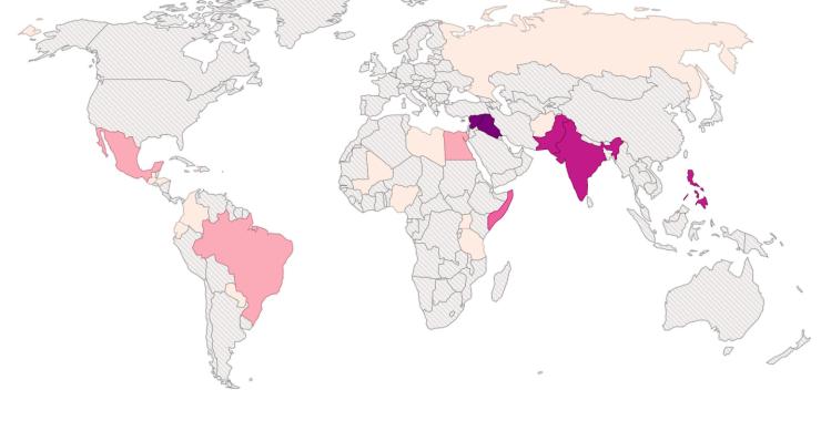 Radiografia do dia: Quantos jornalistas morreram (e em que países) em 2013?